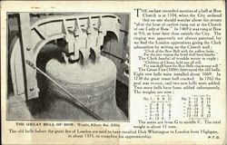 The Great Bell Of Bow England Postcard Postcard