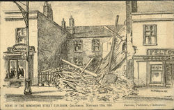 Scene Of The Winchcomb Street Explosion Postcard