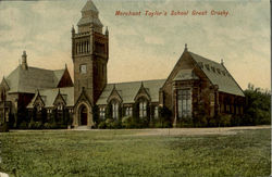 Merchant Taylor's School Great Crosby England Postcard Postcard