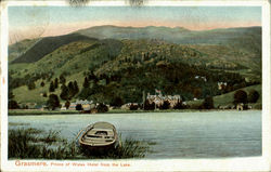 Grasmere.Prience of Wales Hotel from the Lake Postcard