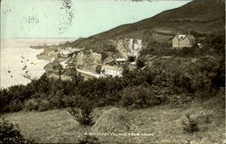 Aberdovey Village From Above Postcard