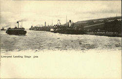 Liverpool Landing Stage Postcard