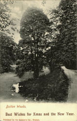 Bolton Woods.Best Wishes for Xmas and the New Year Postcard