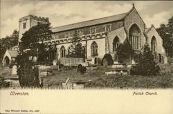 Ulverston,Parish Church. Postcard