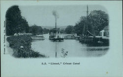 S.S."Linnet",Crinan Canal Postcard