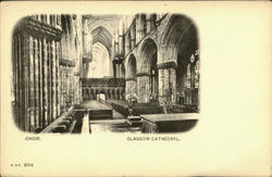 Choir.Glasgow Cathedral England Postcard Postcard