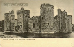 Bodiam Castle Near Hastings.Founded 1386 Postcard
