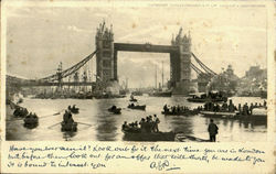 Tower Bridge England Postcard Postcard