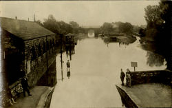 Boat Landing on River Postcard