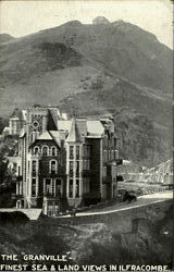 The "Granville"-Finest Sea & Land Views In Ilfracombe Postcard
