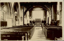 Church Interior Postcard