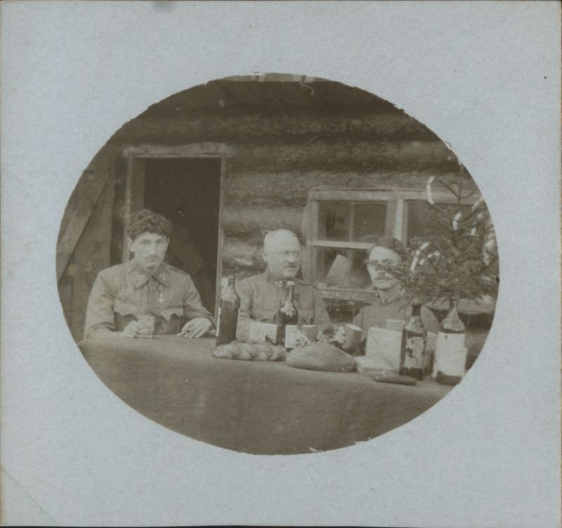 WWI Soldiers Christmas Celebration 1916 Boldurka Ukraine