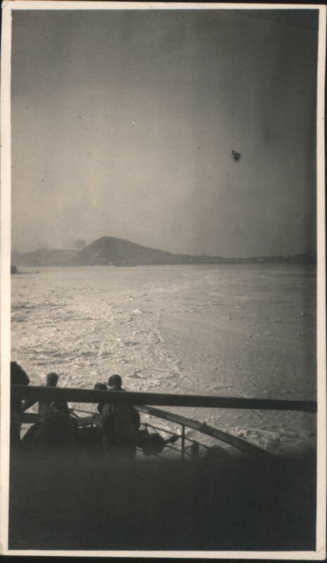 Great Northern Ship Leaving Ice Field, Golden Horn Bay 1920 Vladivostok Russia