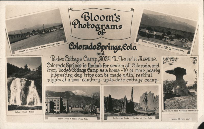 Bloom's Photograms: Rodeo Cottage Camp & Scenic Views Colorado Springs