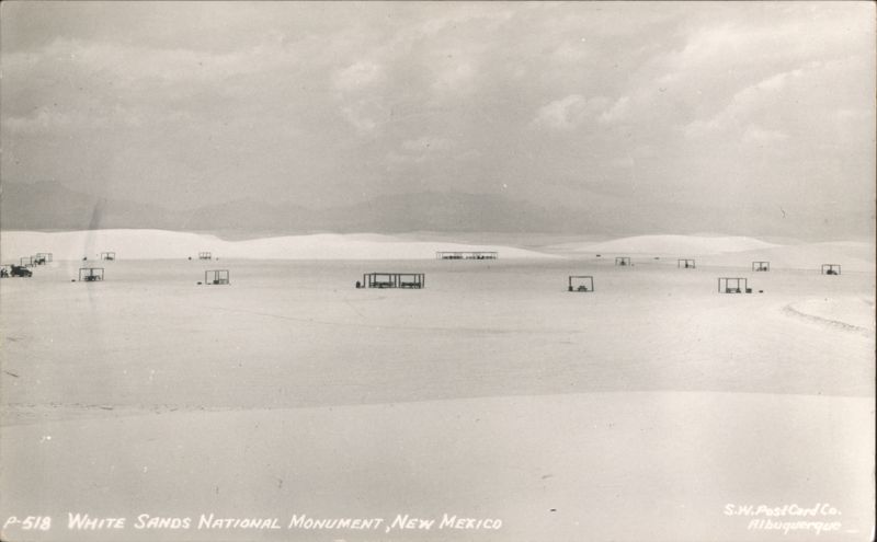 White Sands National Monument Picnic Area Landscape New Mexico