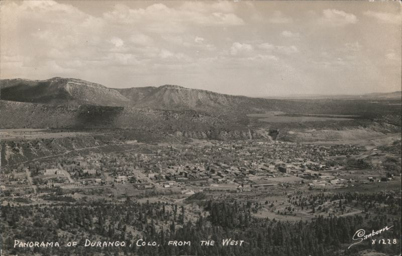 Panorama of Durango from the West Colorado