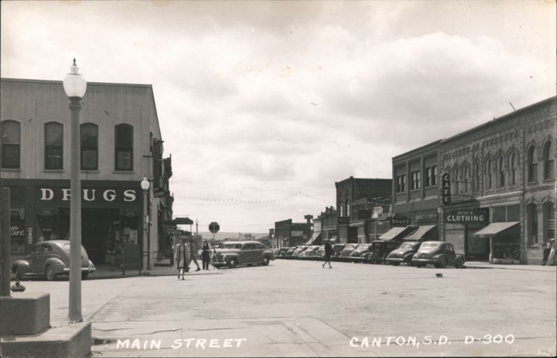 Main Street Downtown View, Canton, South Dakota