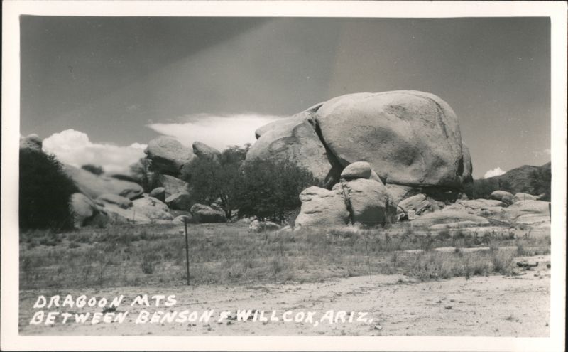 Dragoon Mountains Rock Formations Between Benson & Willcox Arizona