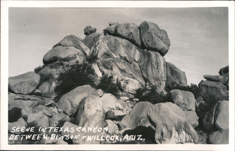 Scene in Texas Canyon Between Benson & Willcox Arizona