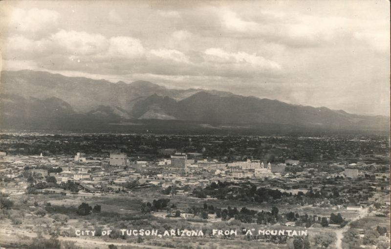 City of Tucson from 'A' Mountain Panoramic View Arizona