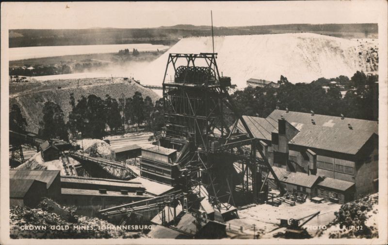 Crown Gold Mines, Headgear & Mine Dump Johannesburg South Africa