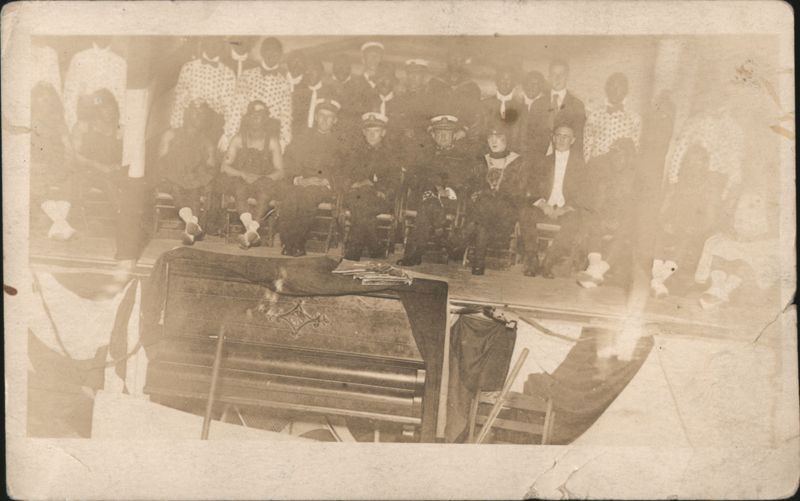 Theatrical Cast Group, Naval Uniforms & Minstrel Costumes