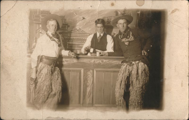 Cowboys in Woolly Chaps & Bartender, Electric Studio Denver
