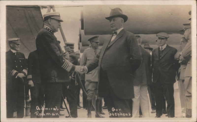 Admiral Rodman and Governor Stephens San Francisco California