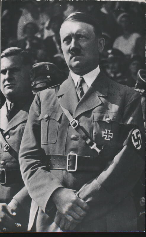 Adolf Hitler Uniformed Portrait with Iron Cross Nazi Germany