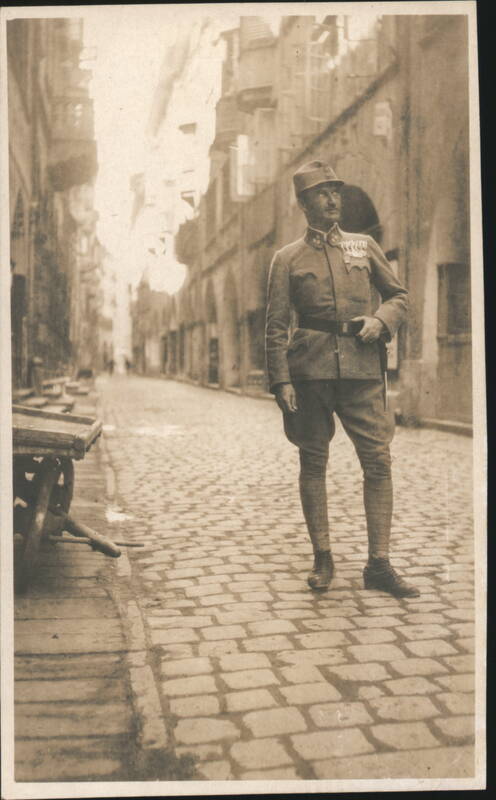 WWI Austro-Hungarian Hauptmann Martinuzzi Street Scene 1918