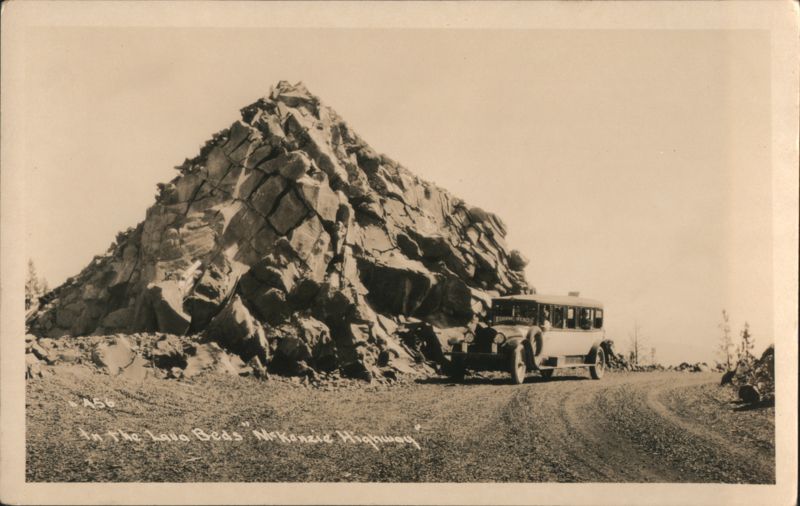 McKenzie Highway Lava Beds Eugene-Bend Auto Stage Blue River Oregon