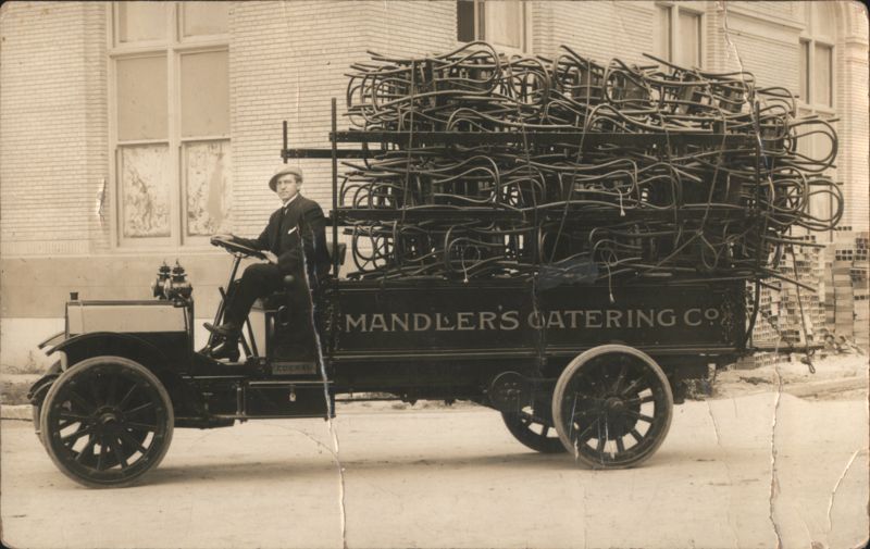Mandler's Catering Co. Federal Truck Loaded with Chairs