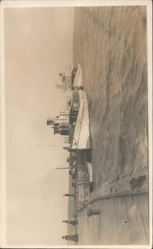 Steamship Tempest Docked at Pier with Passengers MB Canada