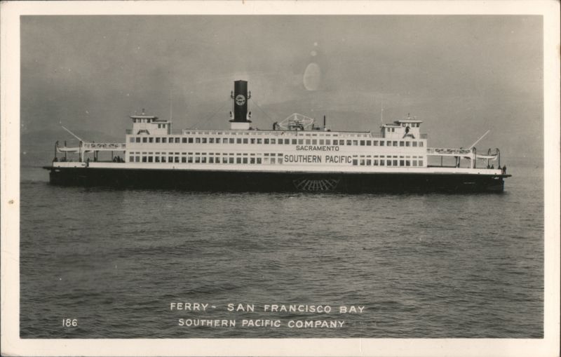 Southern Pacific Ferry Sacramento San Francisco Bay California