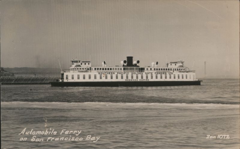 Redwood Empire Automobile Ferry, San Francisco Bay California