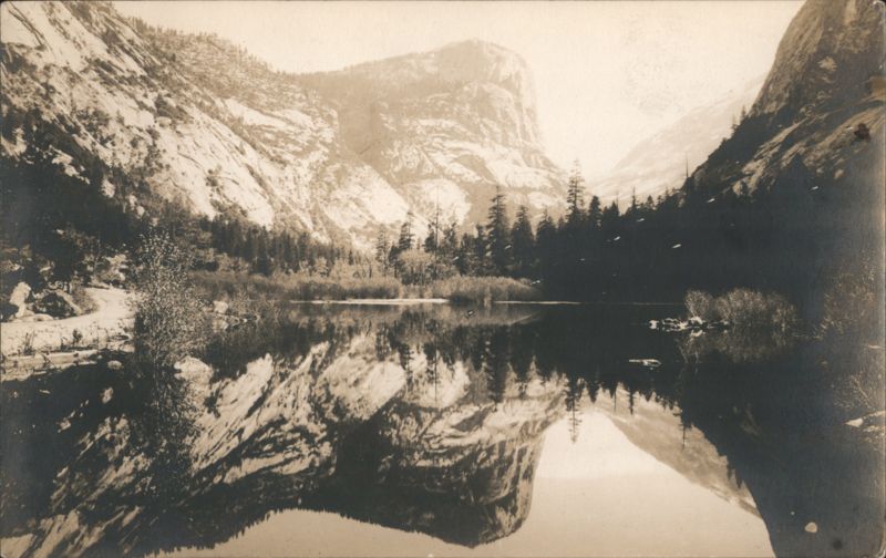 Mirror Lake Reflection, Yosemite National Park Landscape California
