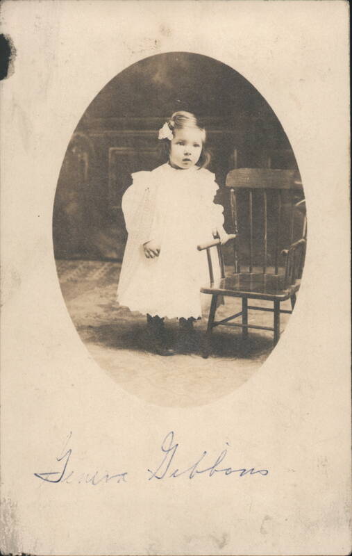 Geneva Gibbons Toddler Portrait Standing by Chair Children
