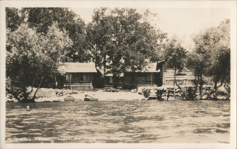 Milligan's Resort Waterfront Cabins Clearlake Highlands California