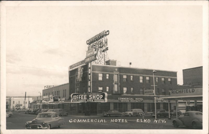 Commercial Hotel, Coffee Shop & Casino Street View Elko Nevada
