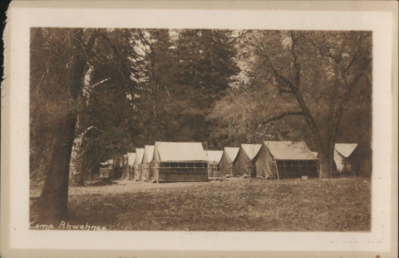 Camp Ahwahnee Canvas Tent Cabins in Forest Setting Yosemite Valley California