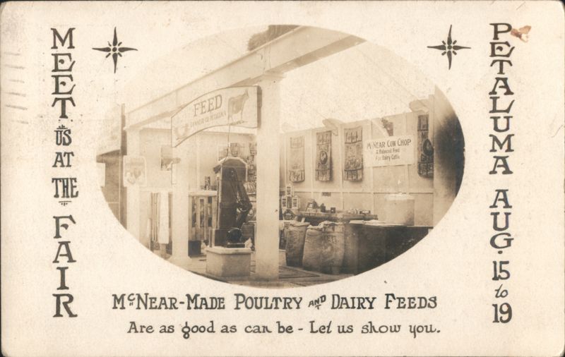 G.P. McNear Co. Feed Exhibit, Petaluma Fair 1923 California