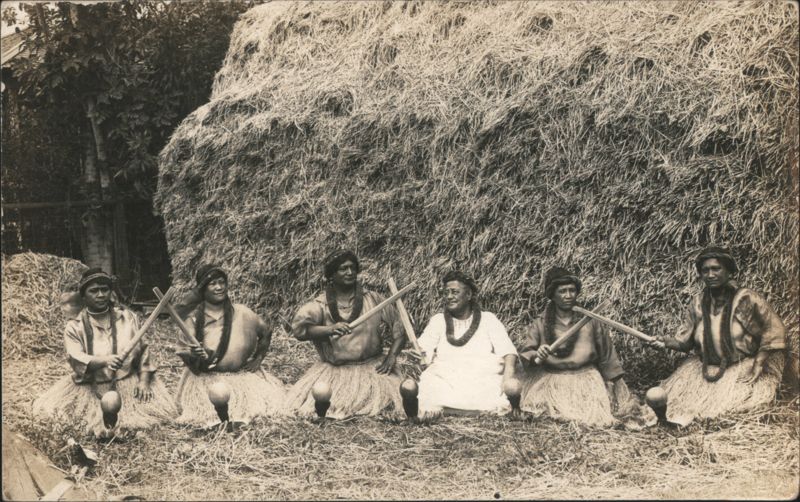 Hawaiian Hula Troupe with Ipu Gourds and Rhythm Sticks