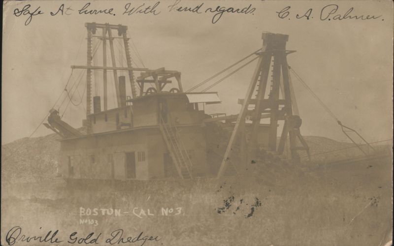 Boston-Cal No 3 Gold Dredger, Oroville Mining California