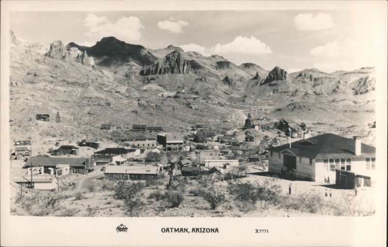 Panoramic View of Oatman Mining Town & Mountains Arizona