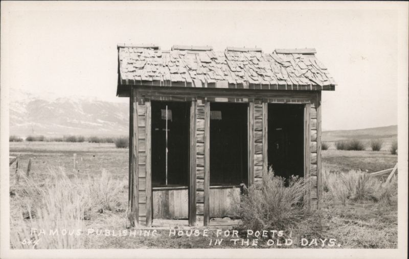 Famous Publishing House For Poets Outhouse Humor Outhouses & Bathrooms