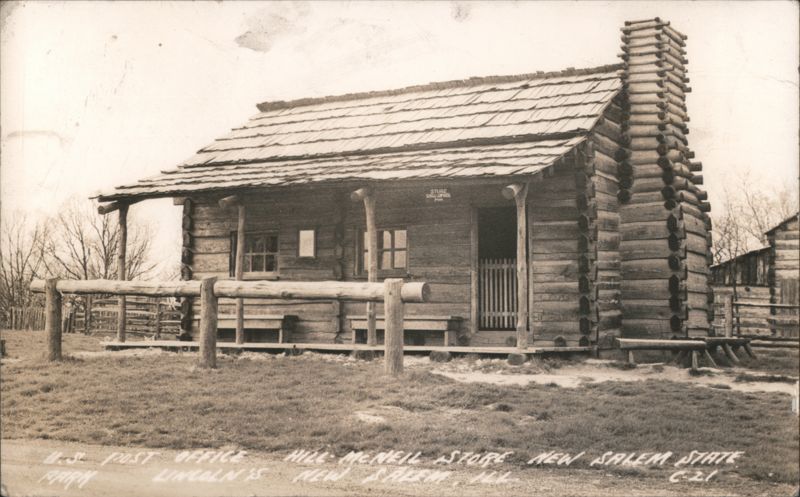Hill-McNeil Store & Post Office, Lincoln's New Salem Park Illinois