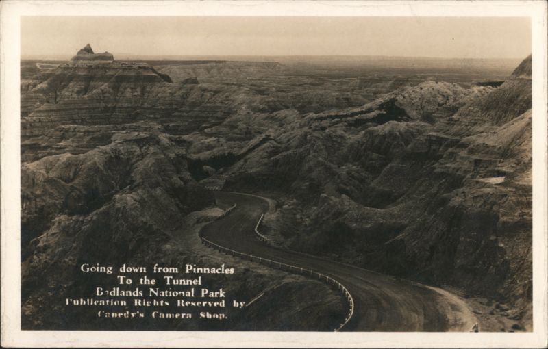 Road from Pinnacles to Tunnel, Badlands National Park South Dakota