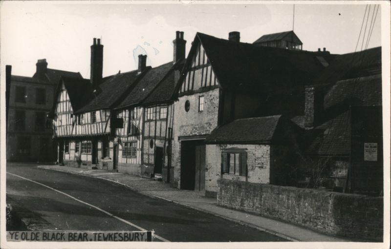 Ye Olde Black Bear, Tewkesbury, Historic Half-Timbered Inn England
