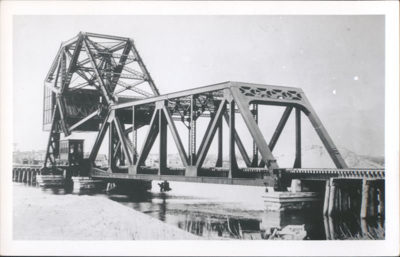 Railroad Bascule Bridge Cape Cod Canal 1914 Massachusetts