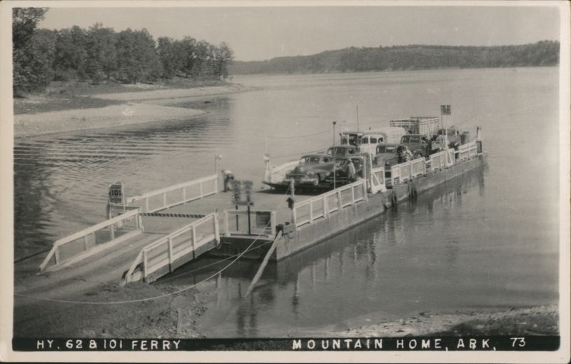 Highway 62 & 101 Auto Ferry Boat Crossing Mountain Home Arkansas
